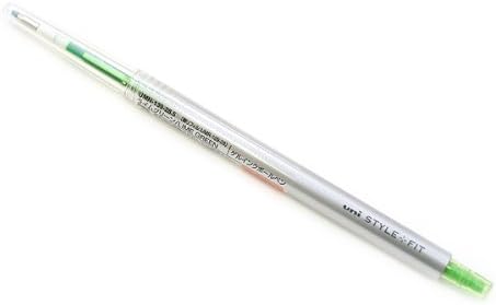 Uni Style Fit Single Color Slim Gel Ink Pen - 0.28 mm - Lime Green