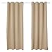 Produktbild WOLTU VH5877cp-2, 2er Set Gardinen Vorhang Blickdicht mit Ösen, 250g/m2 Schwere Verdunklungsvorhänge Thermovorhang lichtdicht für Wohnzimmer Kinderzimmer 135x245 cm Champagne