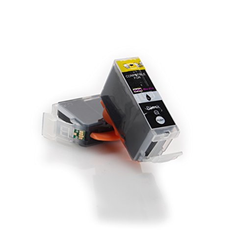 5 kompatible Druckerpatronen CANON PGI-5BK mit CHIP und Füllstandsanzeige | 5x schwarz (PGI-5BK) | geeignet für Canon PIXMA MP500 MP510 MP520 MP530 MP600 MP600R MP610 MP800 MP800R MP810 MP830 MP960 MP970 MX700 MX850 iP4200 iP5200 - 2