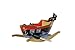 Teamson Kids Rocking Pirate Ship Including Hat, Sword and Scoop