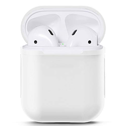 Preisvergleich Produktbild Lanking AirPods hülle, Weiche Silikon-AirPods-Hülle für Apple Airpod (Weißz)