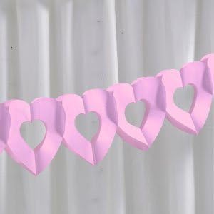 NevitiChic Boutique Pink Tissue Heart Garland