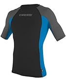 Cressi Herren Rash Guard Kurzarm Mens, BK_BL - SM
