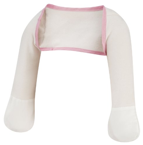 ScratchSleeves | Stay-on Scratch Mitts for Itchy Babies | Cream/Pink | Sizes from 0 to 9 months