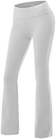 Certeux Womens Clean Vintage High Waist Yoga Pants Palazzo Pants S White XL