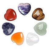 Healing Crystals For Beginners 7 Chakra Crystals And Gemstones Healing Natural Heart Pocket Palm Stones Meditation Reiki Energy Balancing Yoga Spiritual Gifts For Women