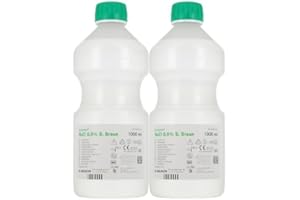 PARAVOSTRA B-BRAUN | Sérum Physiologique | Fluidifie et Humidifie les Muqueuses Nasales | Élimines les Sécrétons | Permet le Rinçage & Le Traitement des Plaies | Hydratation des Bandages | Lot de 2x1L