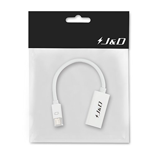 Mini DP auf HDMI, J&D Goldbeschichteter Mini Displayport (Thunderbolt) auf HDMI 1080P Full HD Kabel Adapter Konverter Male to Male - 6