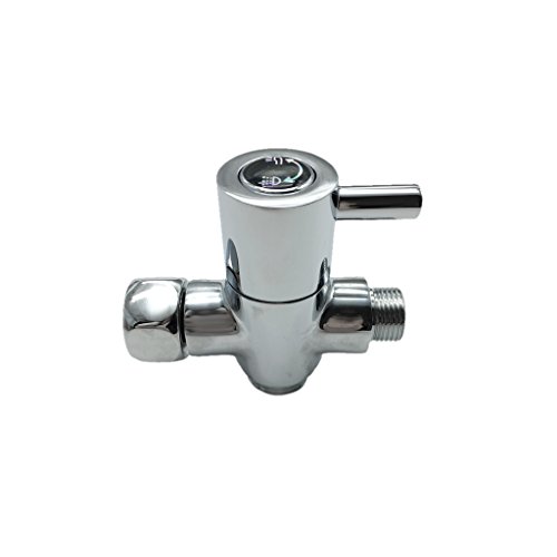 Gazechimp 3 Wege Umsteller Umstellventil Dusche Mische Ventil Armatur G3/8 '' G1/2'' ,Messing T-Typ Wasserhahn