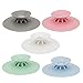 Produktbild SENZEAL 5pcs Badewanne/Wanne Stopper, Stecker, Küche/Badzimmer Deodorant Badewannenstöpsel, Badewanne Ablaufabdeckung, Silikon-Ablauf Stopper Waschbecken Sieb