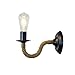 Produktbild WangLei Wandleuchte, American Country Industrial Wind Bar Cafe Hanfseil Schmiedeeisen E27 Wandleuchte Gang Wandleuchte Nachttischlampe