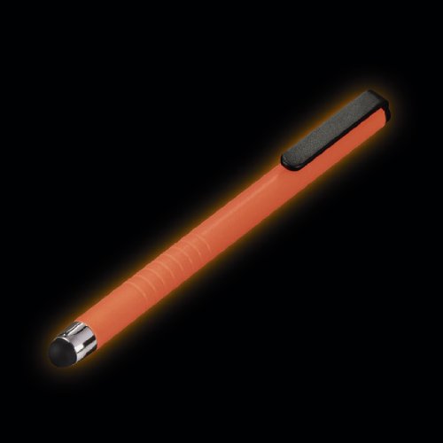 Hama „Neon“ Eingabestift (geeignet für Samsung und andere Geräte mit kapazitivem Display, Glow-in-the-Dark) orange - 3
