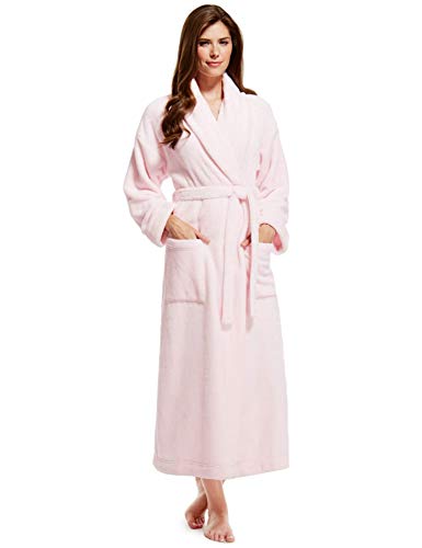 M And S Pink Shimmersoft Ladies Dressing Gown 8 10 | Desertcart Guyana