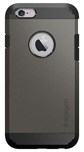 Spigen SGP11612 - Funda para iPhone 6   6S  Plata Negro