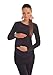 New Maternity Asymmetric Neck Top Tunic Pregnancy Size 8 10 12 14 16 18 6053 Variety of Colours (12, Black)