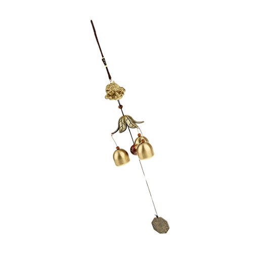Chinesische Drachen Schildkröte Kupfer Glocke Glück Feng-Shui-hängenden Charme Windspiel - 5