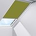 Produktbild Original Velux Sichtschutzrollo mit Seitenschienen für GGL, GHL, GPL, GTL S08 und 608 / GGU, GHU, GPU, GTU S08/ Stofffarbe Premium 4079 / Uni Grün, Schienenfarbe silber // RFL S08 4079S
