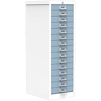 White Pastel Blue Flat File Cabinets Simply Office Mult15dwpb 15