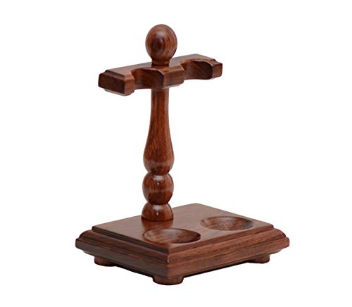 EPUFFER Solid Rosewood | Hand Crafted Dual Smoking Pipe Display Rack | Limited Edition