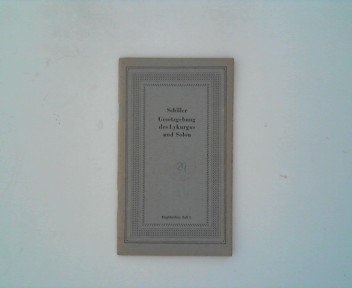 Die Gesetzgebung des Lykurgus und Solon