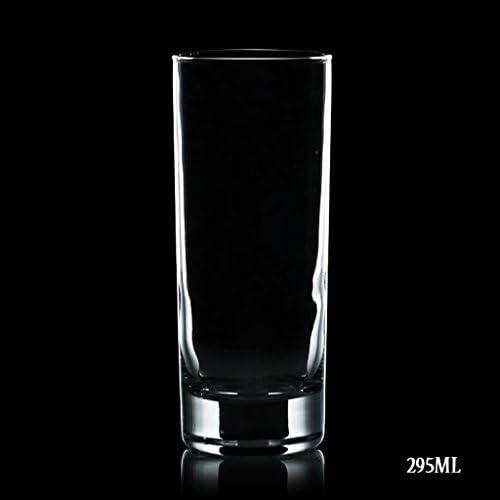 Pack of 4 Whiskey Glass Heat-resistant Round Lead-free Creative Drinking Glass Juice Cup Beer Mug UOMUN (Capacity : 380ML)
