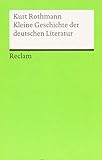 Image de Kleine Geschichte der deutschen Literatur (Reclams Universal-Bibliothek)