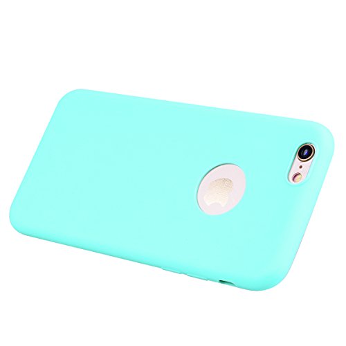 Funda iPhone 6 6s   E-Lush Suave Silicona TPU Carcasa iPhone 6s Bumper Ultra Delgado Flexible Gel Parachoques Goma Mate Opaco Case Cover Amortigua Golpes Protectiva Caso para iPhone 6 6s  4 7 Pulgadas  Smartphone Anti-Rasgu  o y Resistente Tapa - Azul