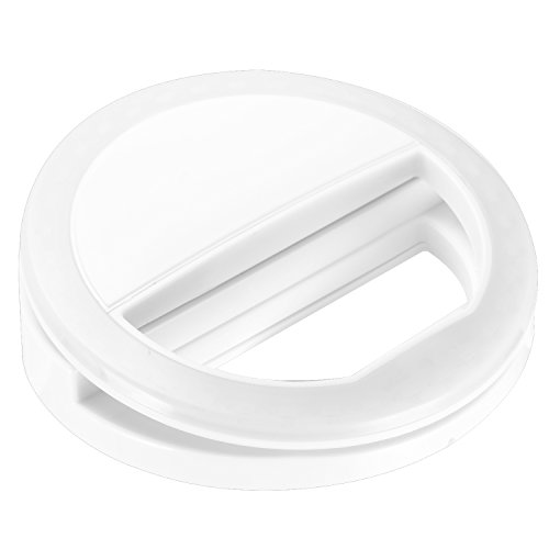 NeewerÂ® 36 LED Luce ad Anello Clip-on per Selfie per Notte o Condizioni di Scarsa LuminositÂ¨Â¤ Illuminazione Supplementare Faretto con 3 Livelli di LuminositÂ¨Â¤ per iPhone Samsung HTC Nokia iPad e Altri Smartphone (Bianco)
