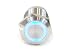 Produktbild Phobya Vandalismus/Klingeltaster 16mm Edelstahl, blau Ring beleuchtet 5pin Wasserkühlung Überwachung
