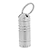 Produktbild MagiDeal Mini-Kapsel Titanlegierung Behälter wasserdichte / wasserfeste Pillendose zur Aufbewahrung von Kleinteilen, Outdoor Pillenbox Schlüsselanhänger, Silber