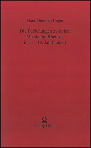 Preisvergleich Produktbild Die Beziehungen zwischen Musik und Rhetorik im 16.-18. Jahrhundert