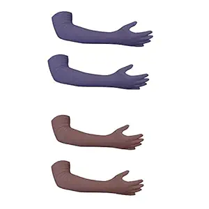 Aadishwar Creation Woman Or Girl Winter Protactive Hand Gloves Full Sleeves 2 Pairs