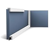 Wohnbereich: Innenbereich Wandleiste Zierleiste von Orac Decor PX164 AXXENT Türumrandung Stuck Wand Sockel Leiste Kabelkanal Decken Leiste 2 Meter
