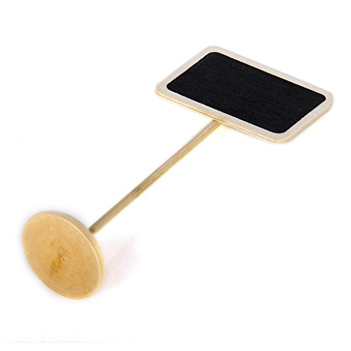 TOOGOO (R) 10 Stueck Mini Hoelzerne Tafel mit Sockel fuer Feste/ Partys — rechteckig - 5