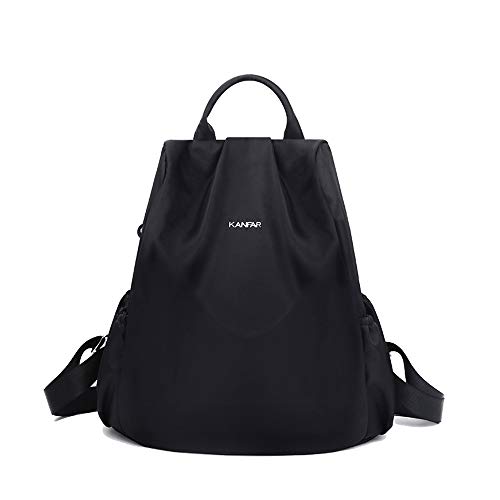 WEILLCCE Bolsos Mochila para Mujer Bolsos Bandolera Bolso de Doble Hombro Impermeable de Nylon Diseño de Cremallera antirrobo
