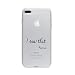 Produktbild licaso iPhone 8 Plus IP8+ Handyhülle TPU mit I Saw That. Karma. Print Motiv - Transparent Cover Schutz Hülle Aufdruck Lustig Funny Druck