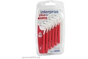 CHOOBY 6x Interprox plus Interdentalbürsten rot mini conical 6er Pack (6x 6er Pack)