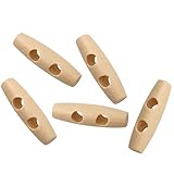 Diese Knöpfe sind aus Holz, wasserdicht und langlebig.