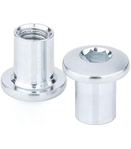 50x Hülsenmuttern M6 - Innensechskant Rundkopf 15x12mm, Verzinkt