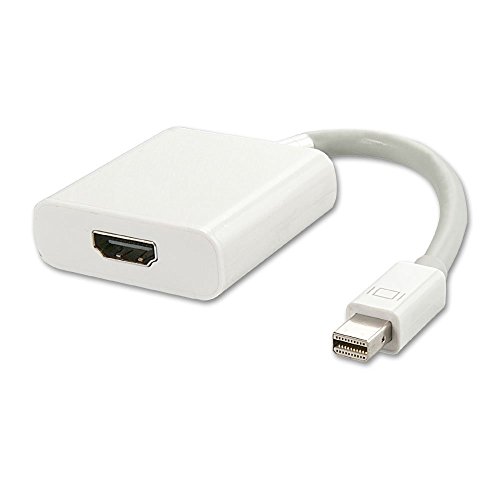 (White) Mini Displayport to HDMI Cable Adapter for Macbook Air/Pro, Microsoft Surface Pro & Pro 2 3 1080p