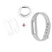 Produktbild ANGGO Original Xiaomi Mi Band 2 Ersatzarmband, Silikon Ersatz Armband Bracelet Handgelenk Band Mehrfarbiges Ersatzband, Wasserdicht (No Activity Tracker) (Weiß)