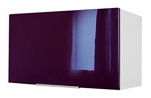 Berlenus CP8HA - Mueble Alto de Cocina sobre campaña extractora (60 cm), Color Berenjena Brillante