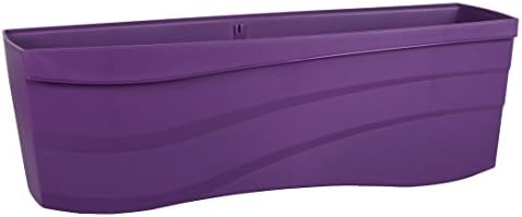 Eda Plastiques 10999 VI.AUB SX4 Océana Flower Planter Polypropylene, 89.5 x 33 x 30 cm, Aubergine