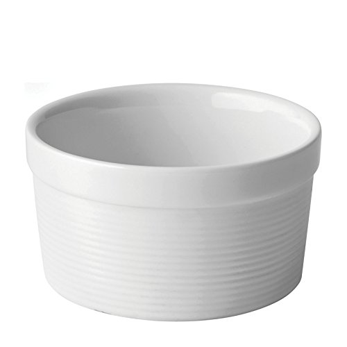 Titan Ribbed Ramekin 6.25oz / 180ml - Pack of 6 - Porcelain Ramekins, Tableware