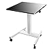 Produktbild Laptopständer DD Mobiler Sitz-/Steh-Arbeitsplatz,Mobile Workstation, Rolling Desk, Höhenanpassung Per Tastendruck, Stand-Steh-Konverter, Mobiler Schreibtisch -Werkbank