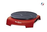 recubrimiento antiadherente Moulinex PY312511 Crepera, 720 V, color rojo
