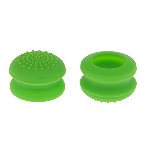 Generic 2pcs Aufsätze Thumb Grip Stick Kappe CAPS Pack für PS2, PS3, PS4, Xbox 360, Xbox One, Wii U Controller – Grün, one size - 4