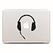 Produktbild MacBook Aufkleber, Chickwin Creative Pattern dekorativ Film Notebook Sticker Skin personalisierte Aufkleber MacBook Pro Air 13" Decal (Kopfhörer A)