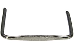 AMBROS - KRISTALL 100x Kristall Verbinder 'Plain' Klammer 14mm Chrom ~ Kronleuchter Lüster