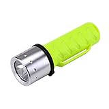 Light Color: White Percetey Aluminiumlegierung Wasserdichte Tauchen Taschenlampe, elektrische Unterwasserlampe für Outdoor-Camping(3-Licht-Modus: Starkes Licht - wenig Licht - Blitz)